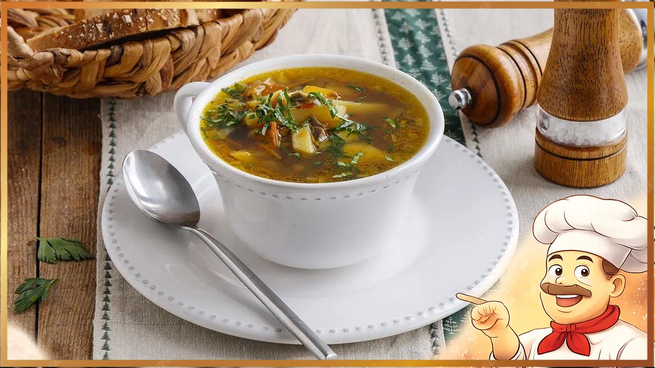 Суп из свежих белых грибов