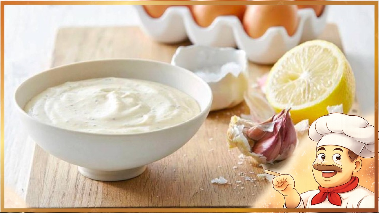 Домашний майонез с яйцом и чесноком