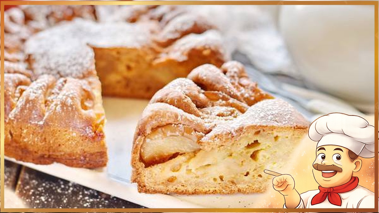 Творожная шарлотка