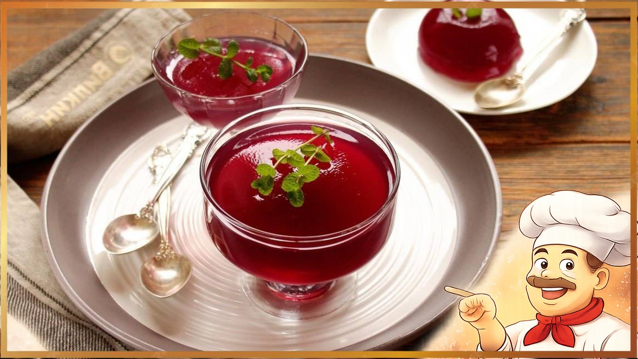 Желе из вишни