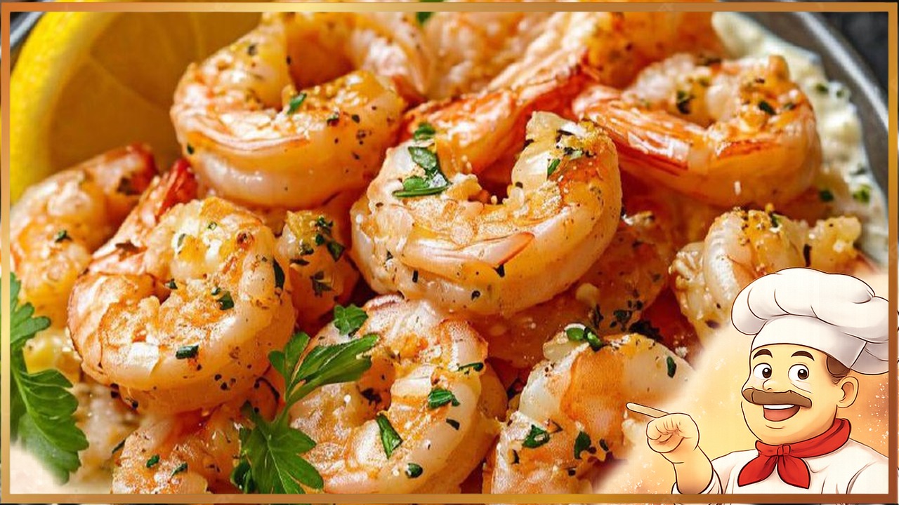 Креветки в лимонно-сливочном соусе