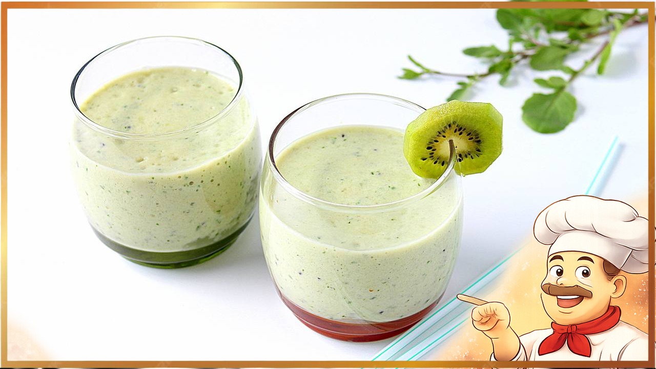 Смузи с киви, манго и бананом