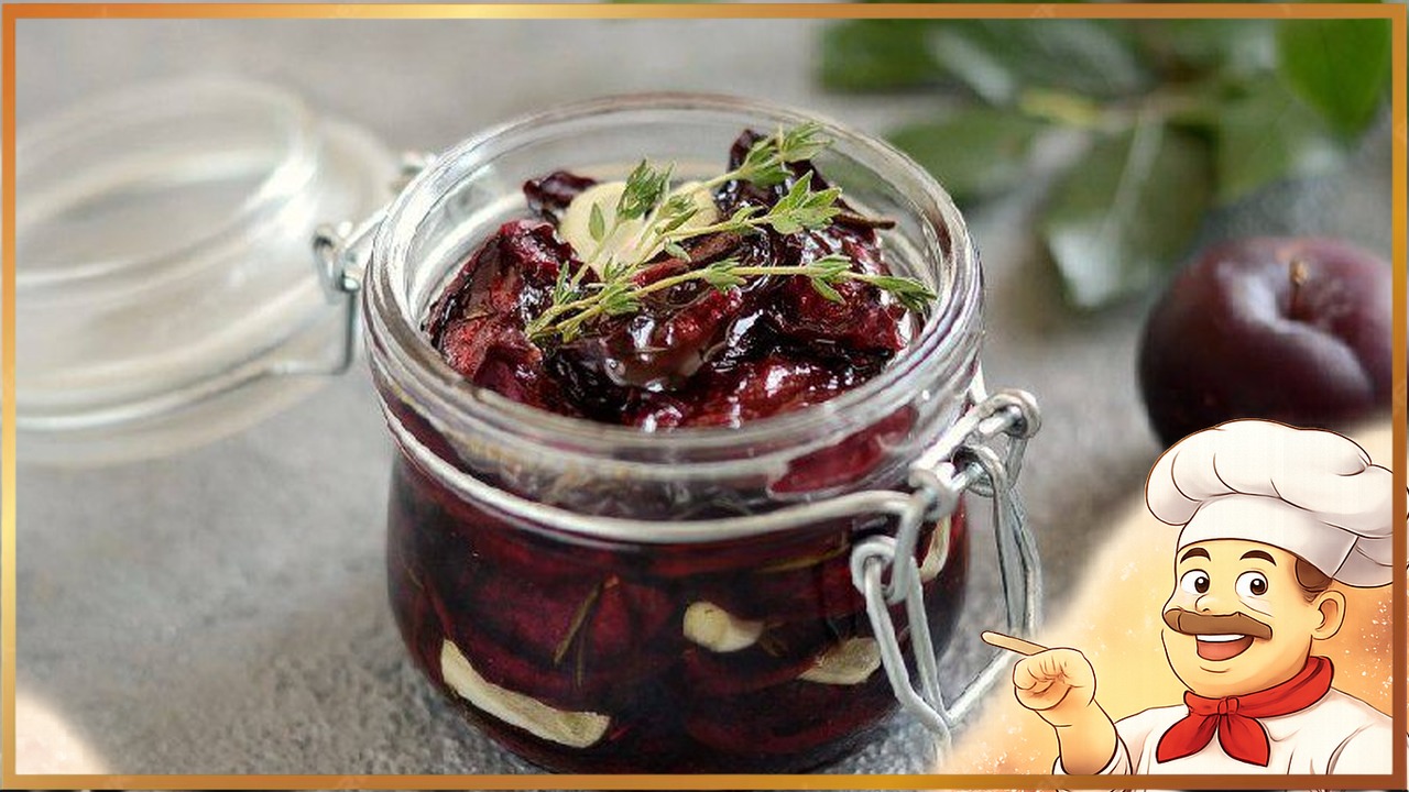 Вяленые сливы с чесноком