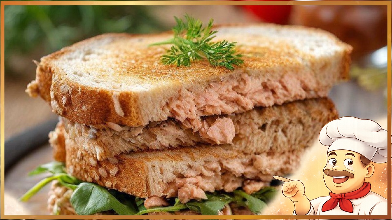 Сэндвичи с яйцами и консервированной горбушей