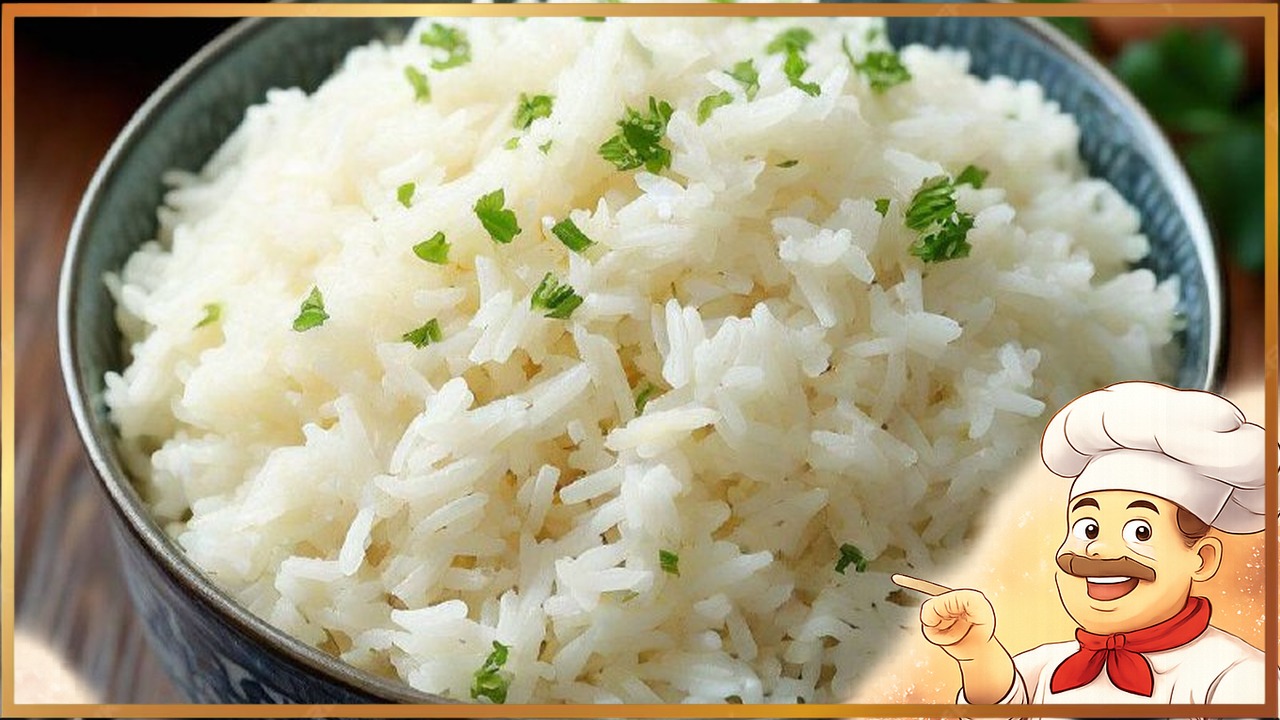 Отварной рис с кокосовым молоком