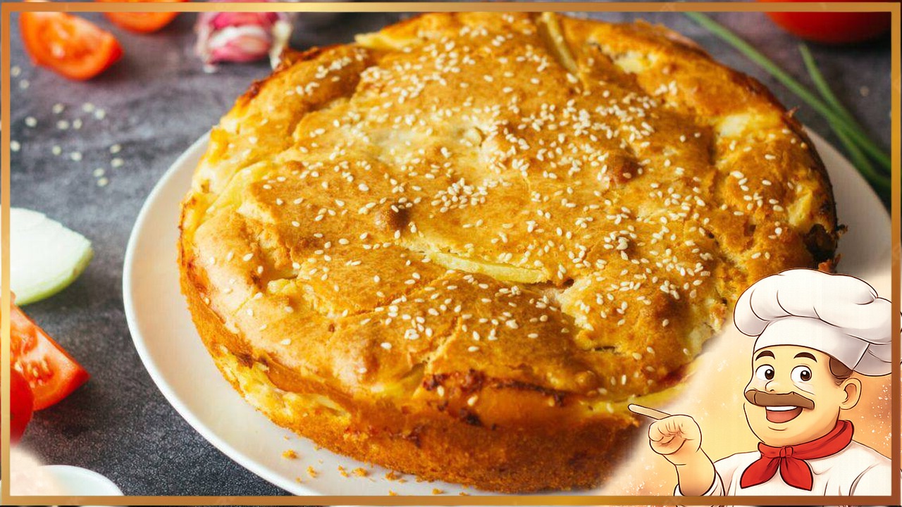 Пирог с курицей на сметане