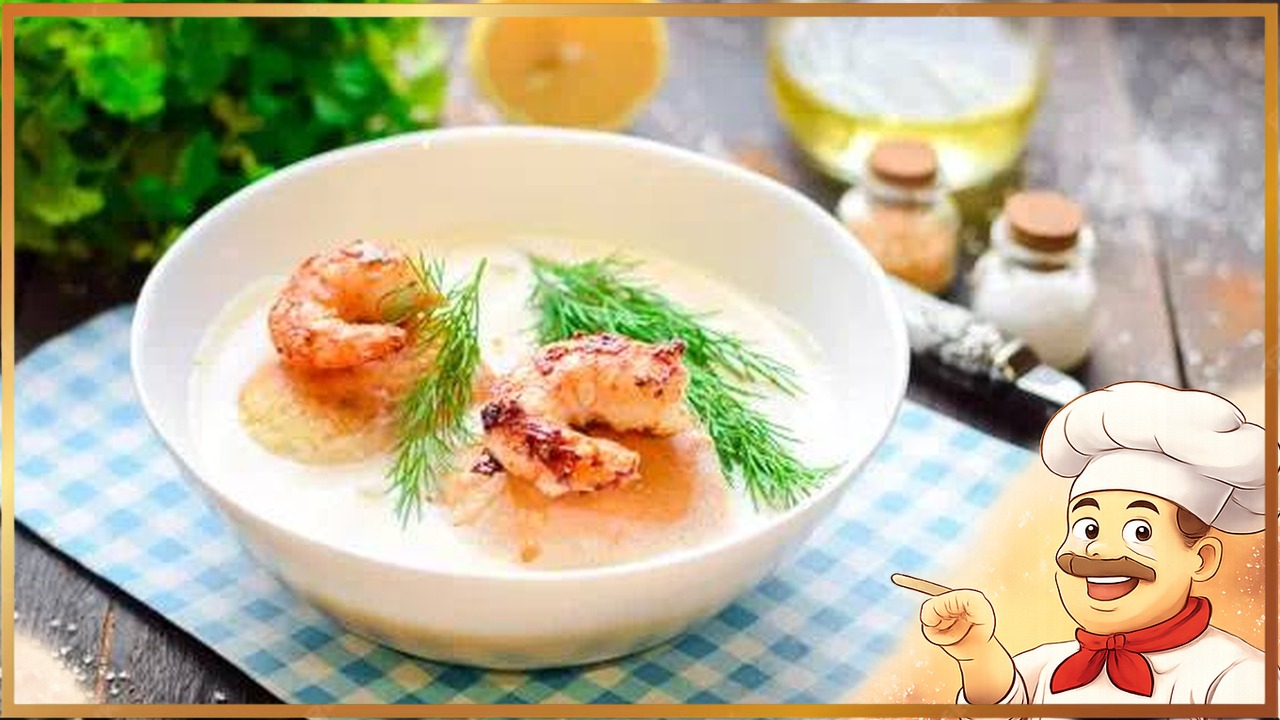 Испанский рыбный суп с креветками