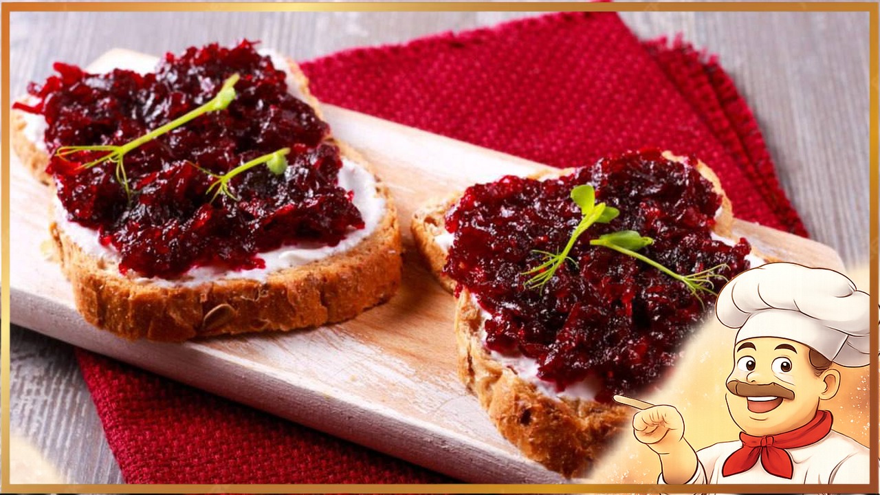 Закуска из свёклы с беконом