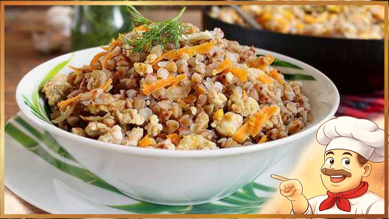 Гречка с фаршем в одной посуде