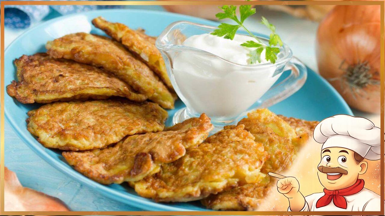 Луковые оладьи