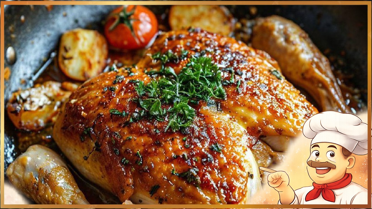 Куриная грудка в пергаменте на сковороде