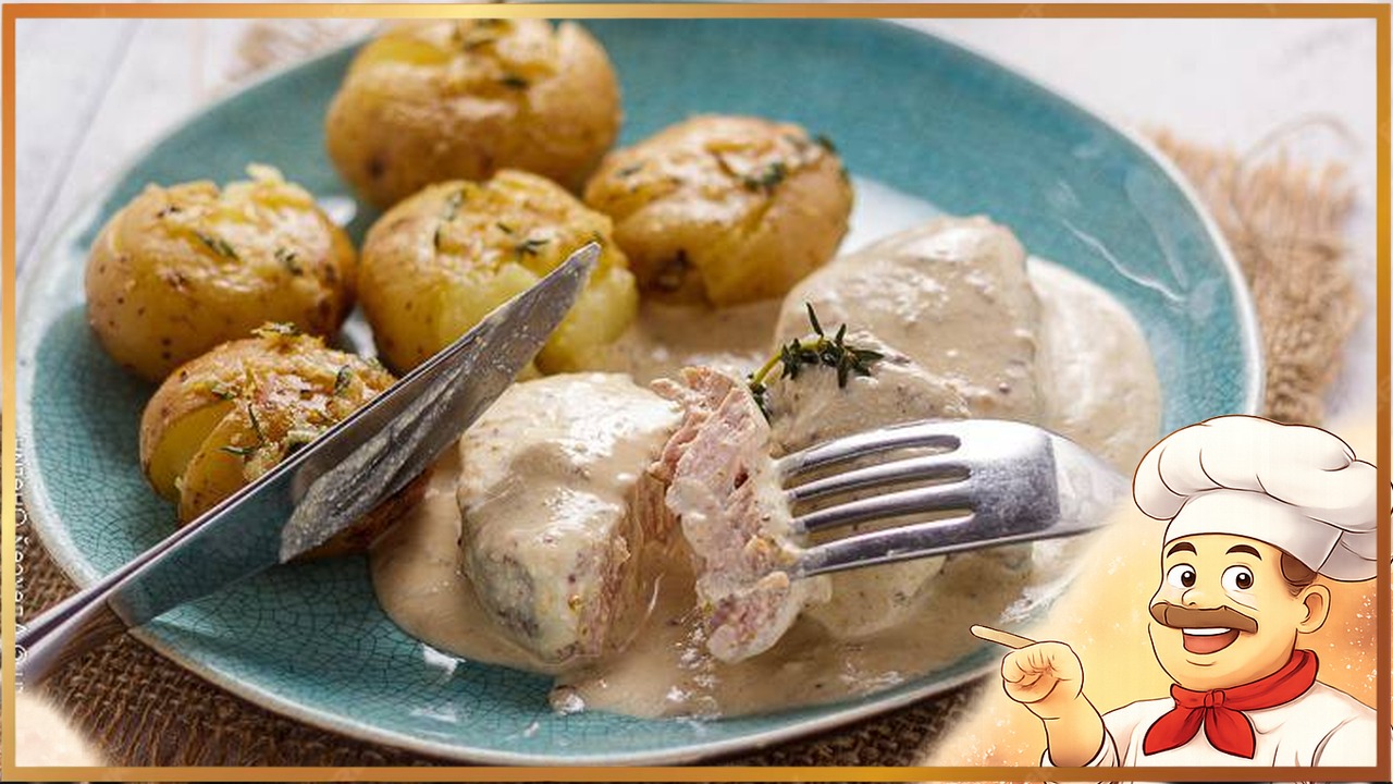 Медальоны из свинины в сливочном соусе