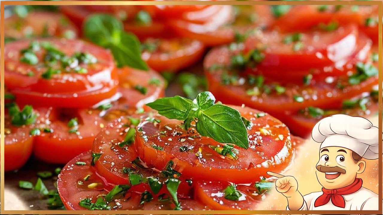 Закуска из маринованных помидор