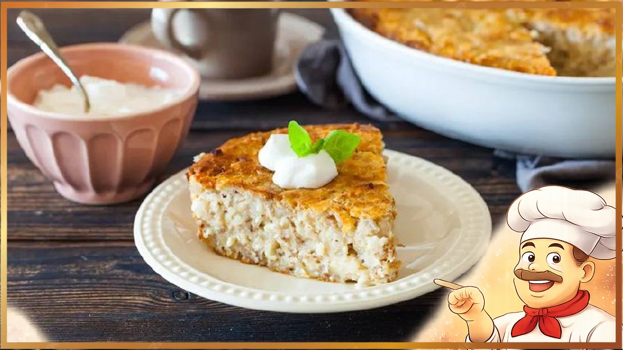 Крупеник из гречки с творогом