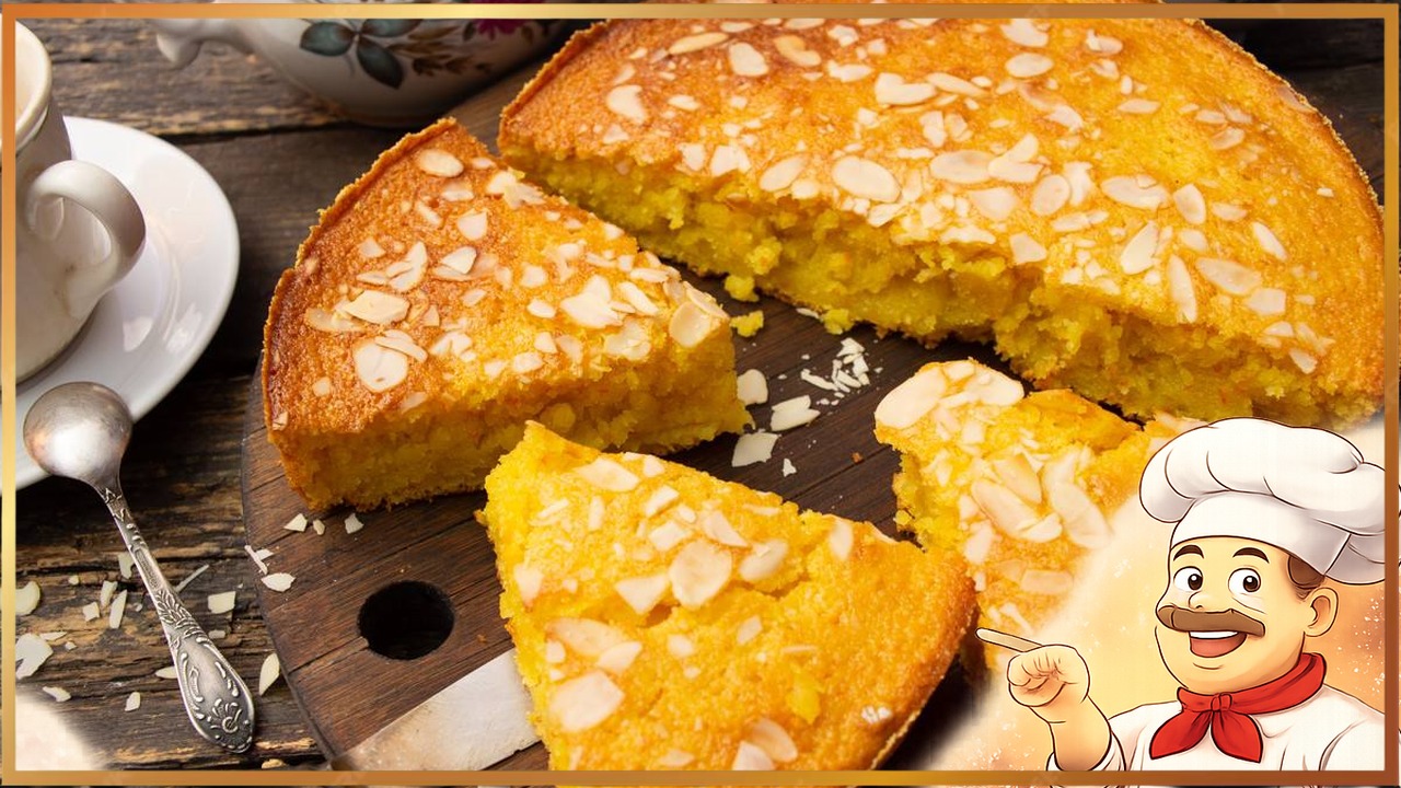 Постный апельсиновый манник