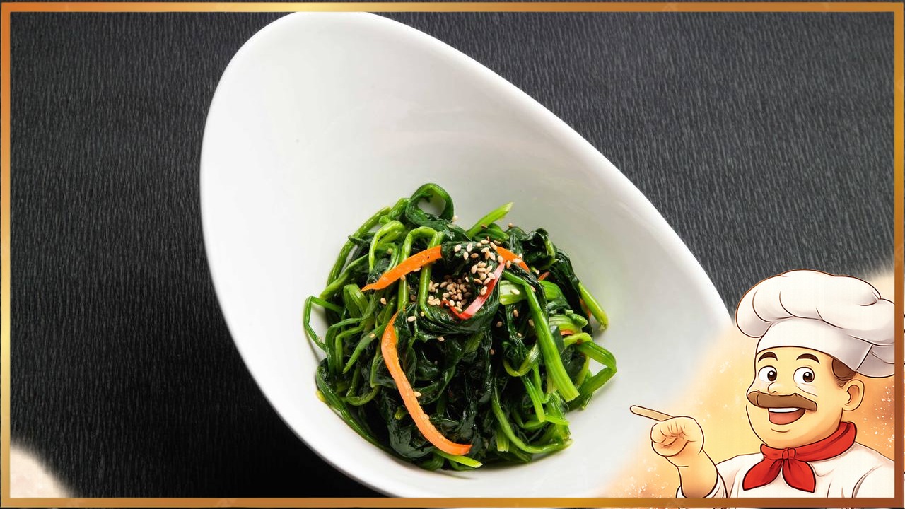 Салат из шпината по-корейски