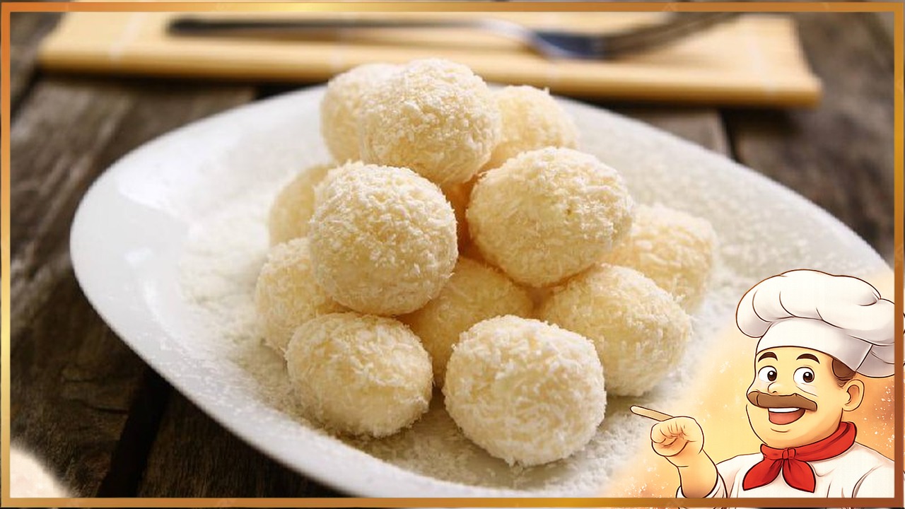 Кокосовые шарики со сгущенкой