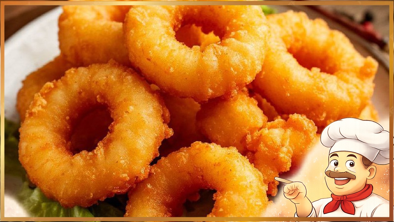Кольца кальмаров в кляре на кефире