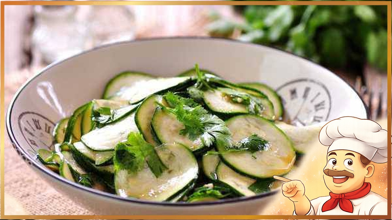 Закуска из кабачков с чесноком