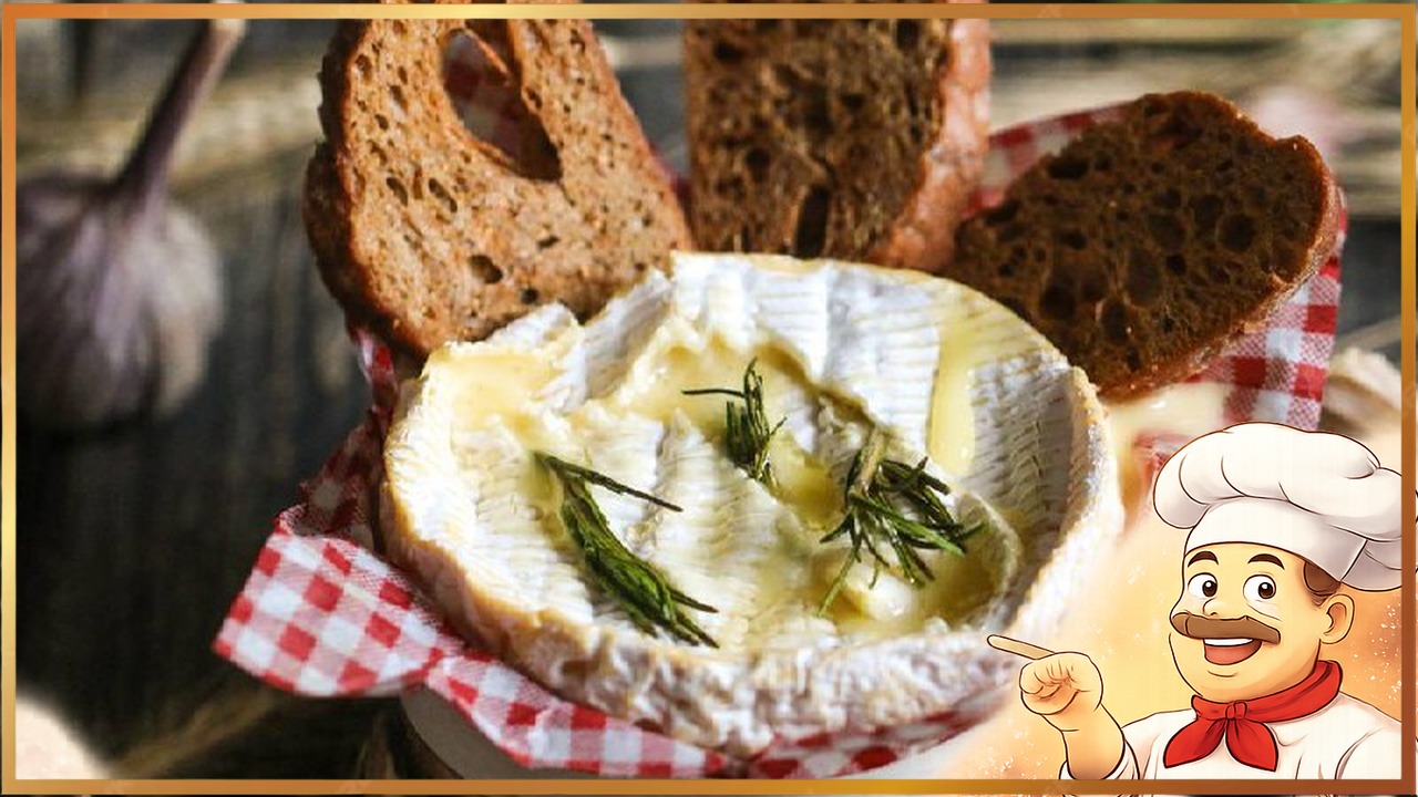 Камамбер, запеченный в духовке