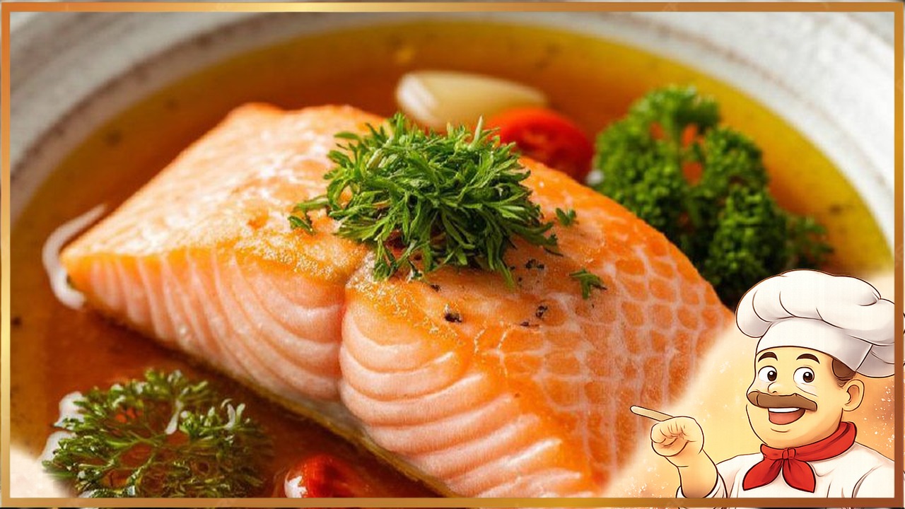 Красная рыба на пару