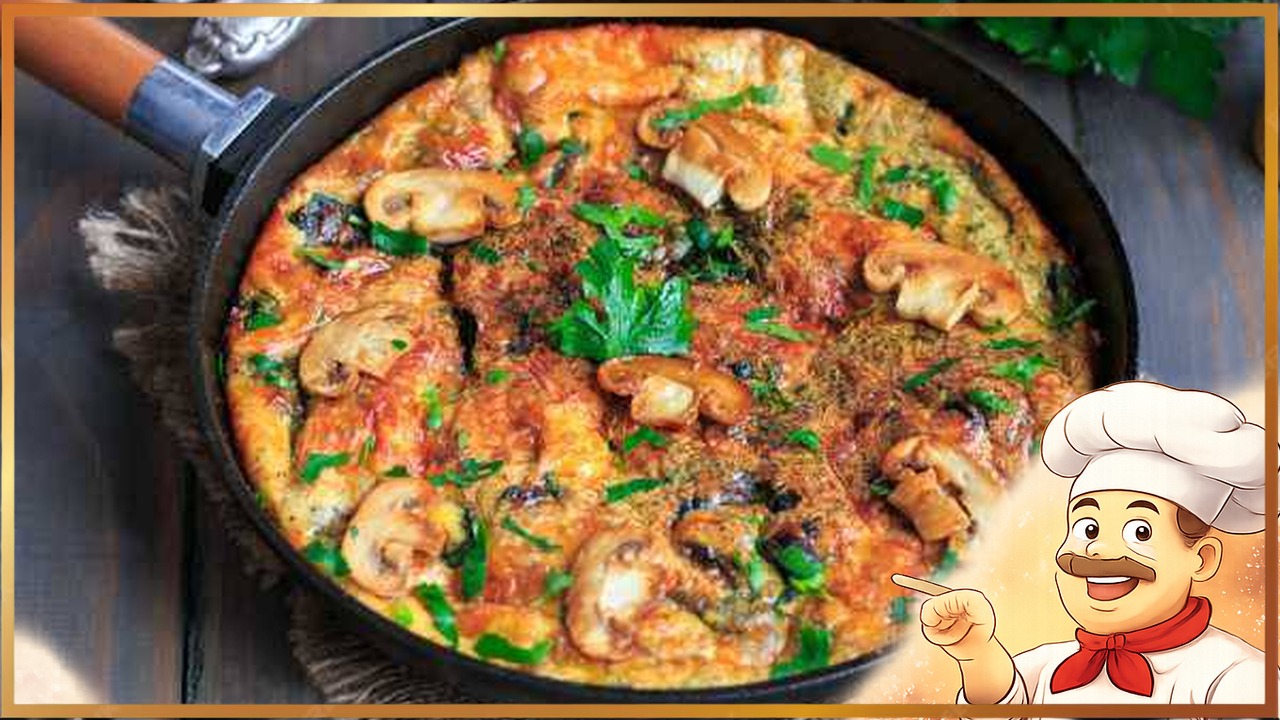 Фриттата с грибами