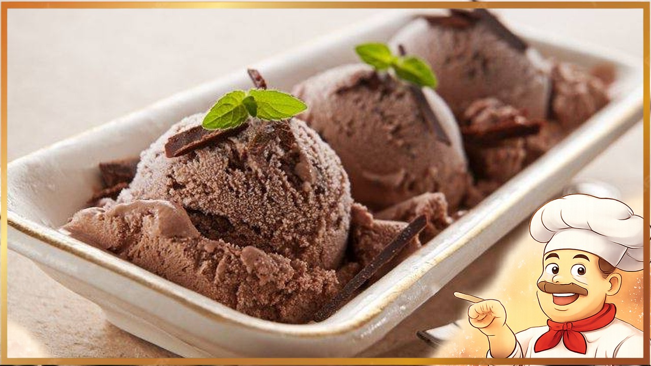 Шоколадно-кокосовое мороженое