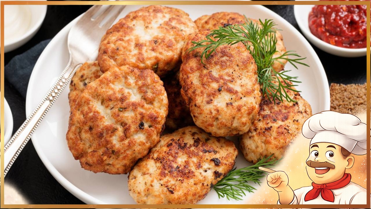 Куриные котлеты на кефире