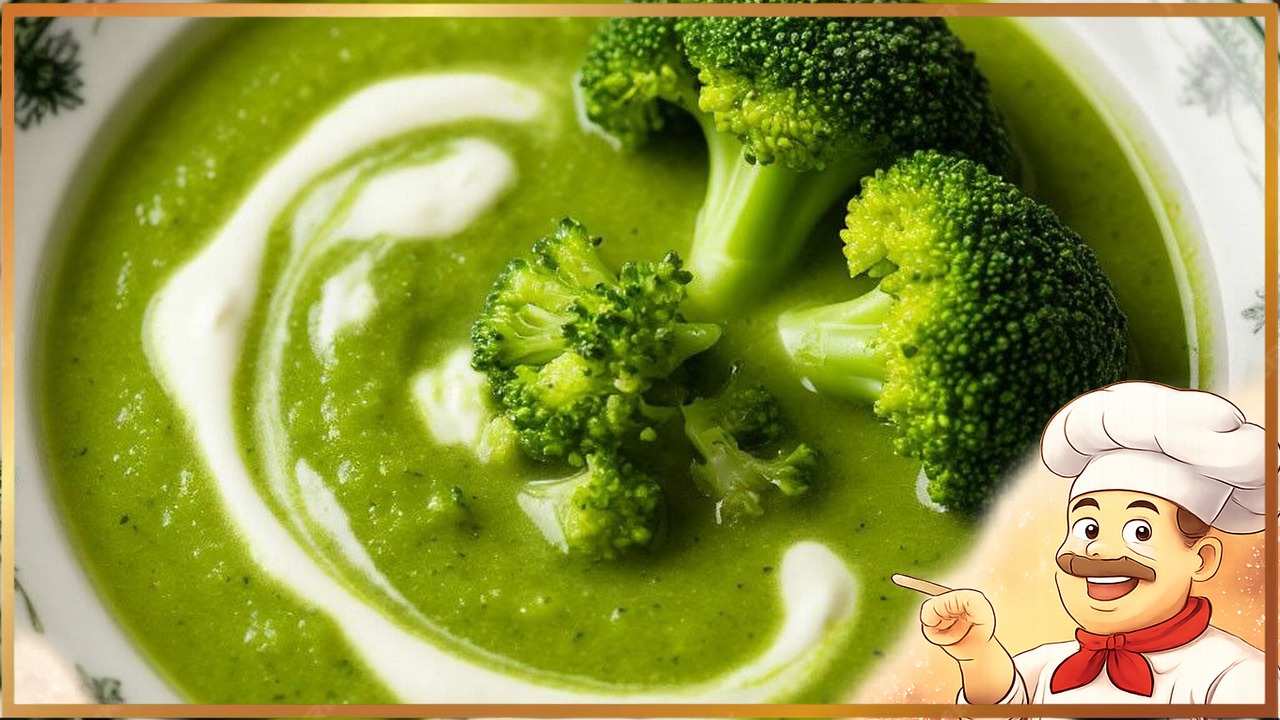 Суп-пюре из кабачков, брокколи и сельдерея