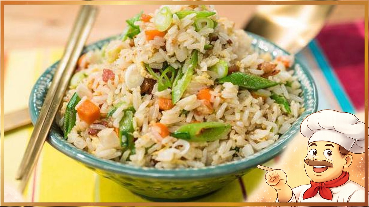 Жареный рис с беконом