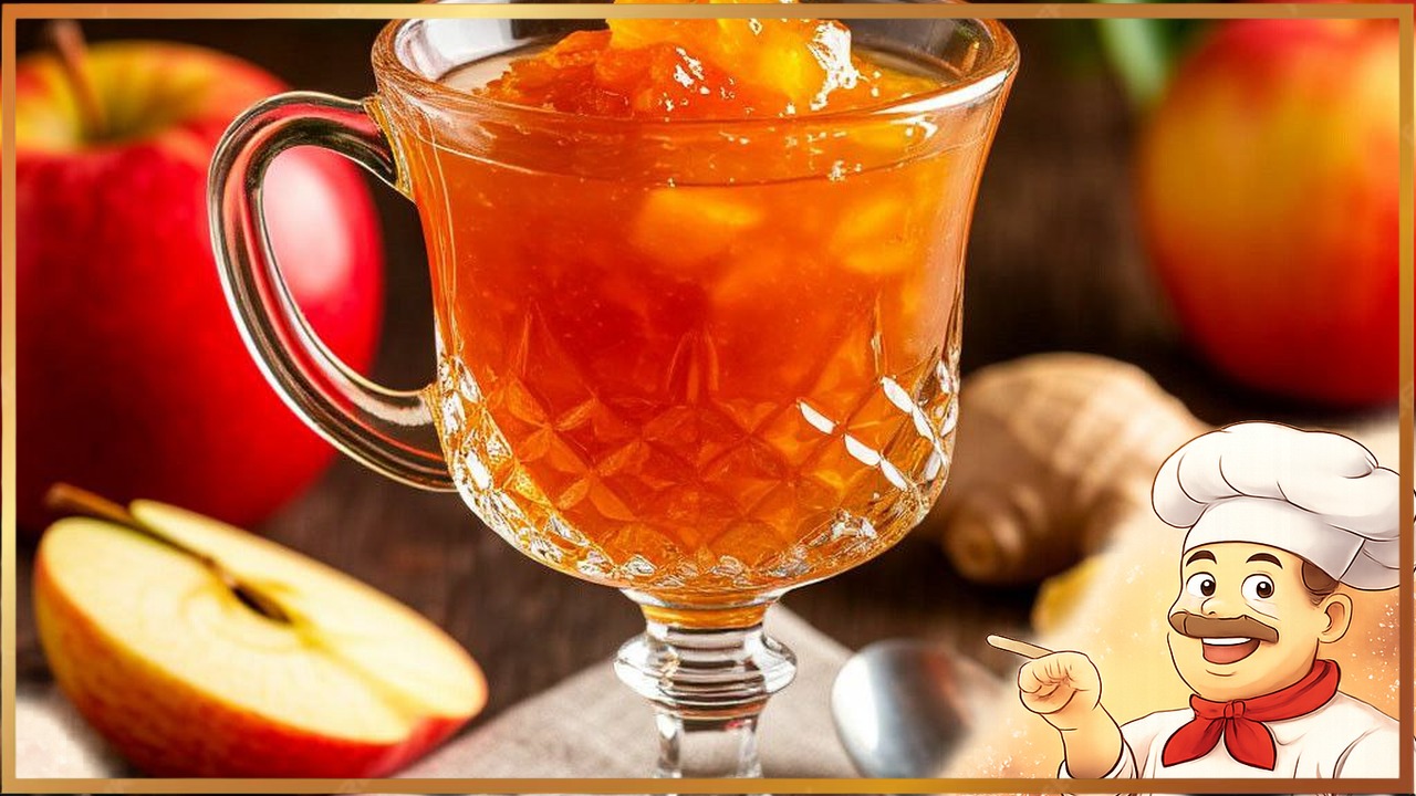 Яблочный конфитюр с имбирем