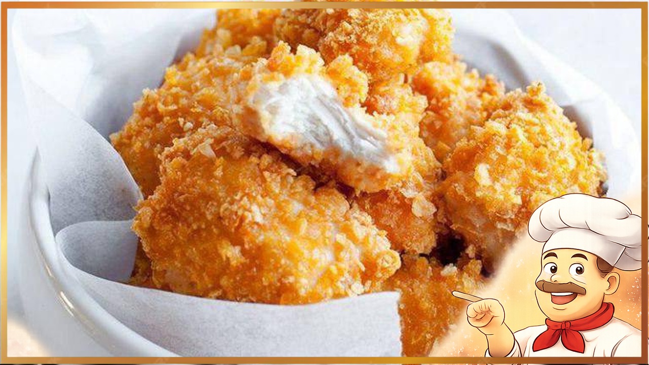 Куриные нагетсы в панировке из кукурузных хлопьев