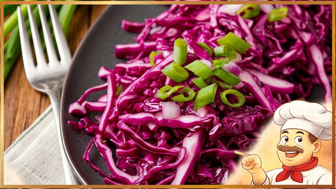 Салат из краснокочанной капусты