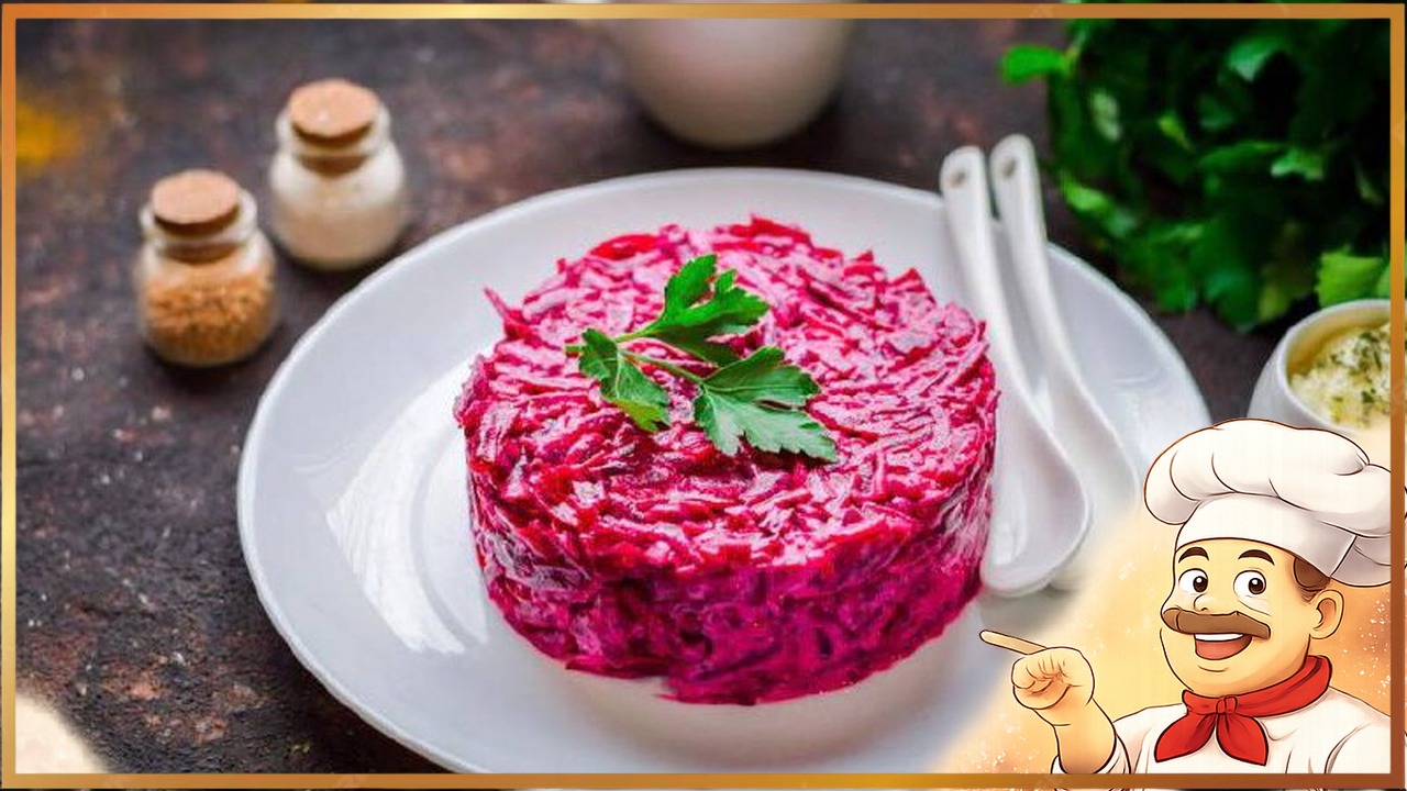 Свекольный салат с сыром