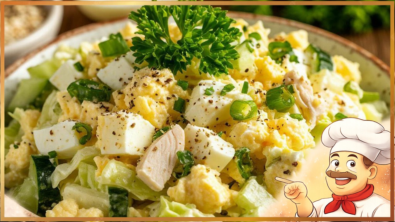 Салат с индейкой и пекинской капустой