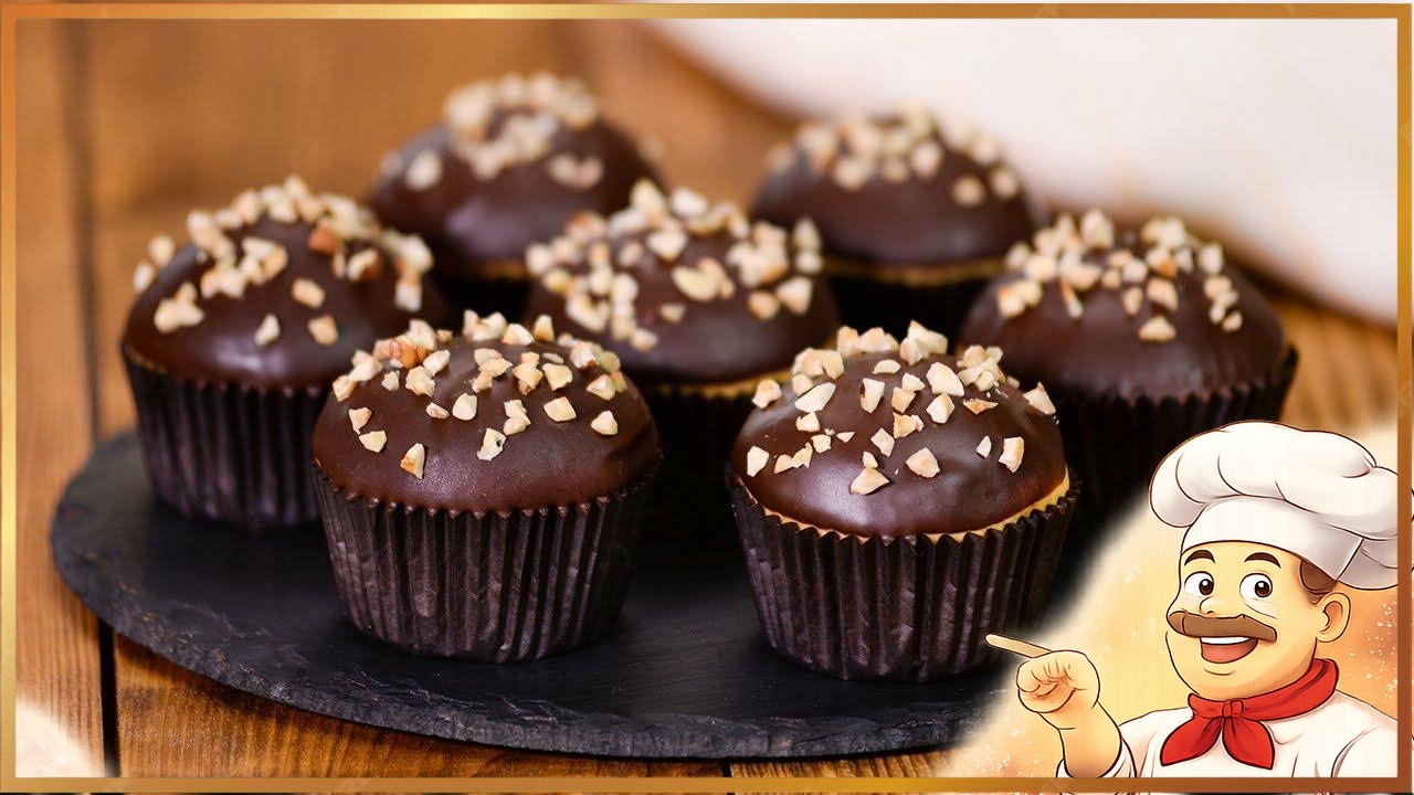 Шоколадно-ореховые кексы