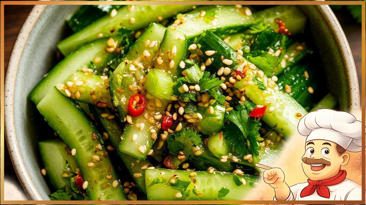 Простой рецепт битых огурцов