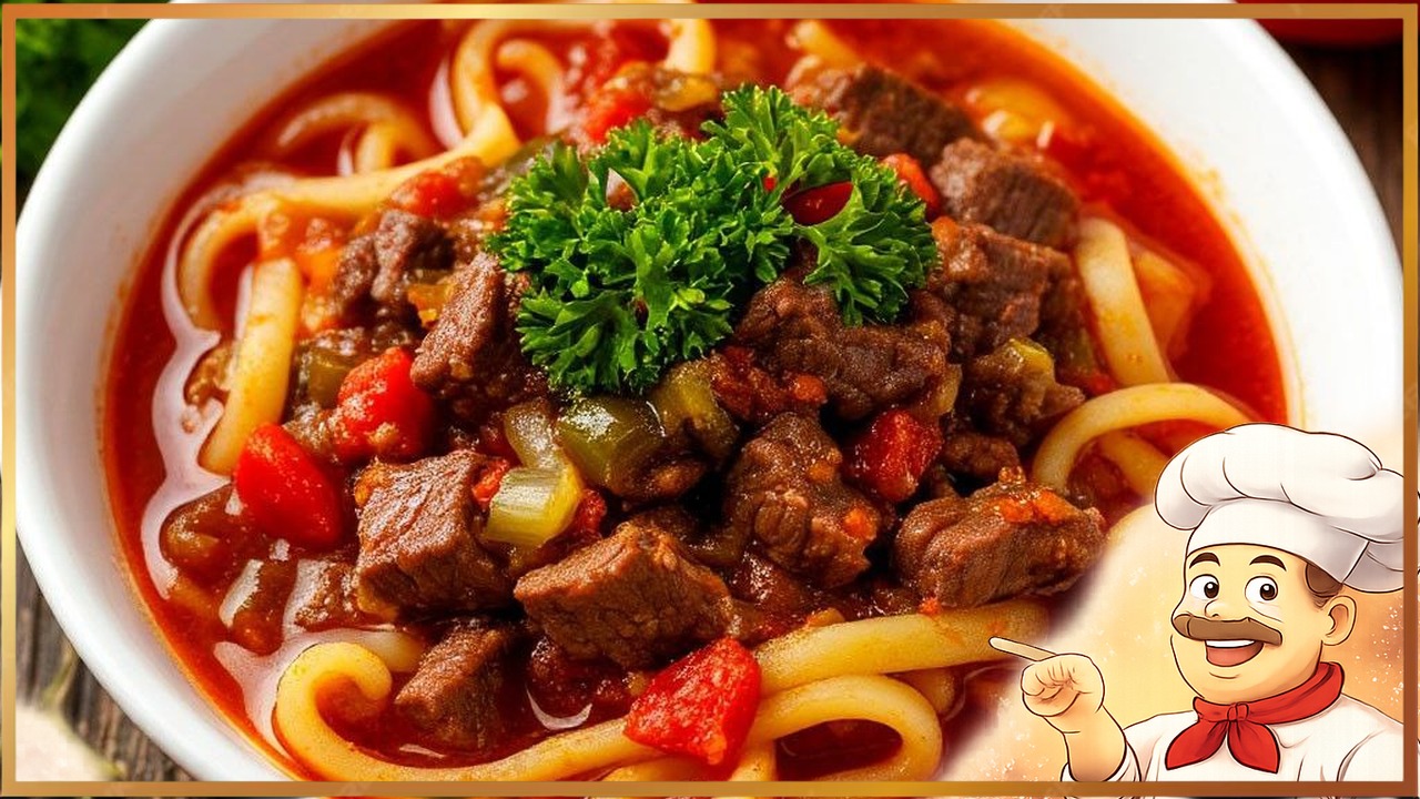 Лагман с говядиной