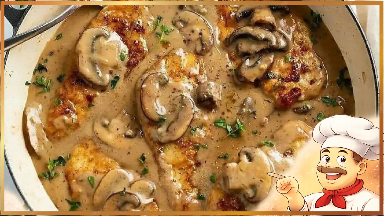 Курица с грибами