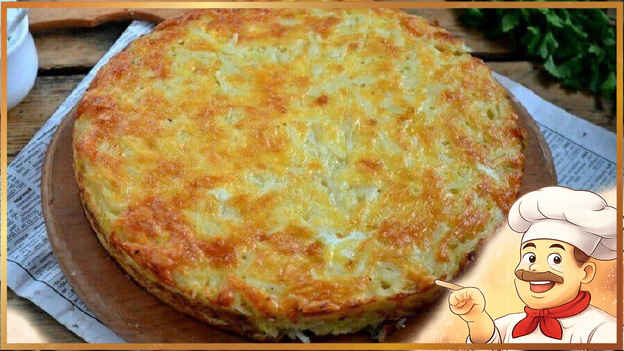 Зaпeкaнкa из тeртого кaртофeля с сыром и чeсноком