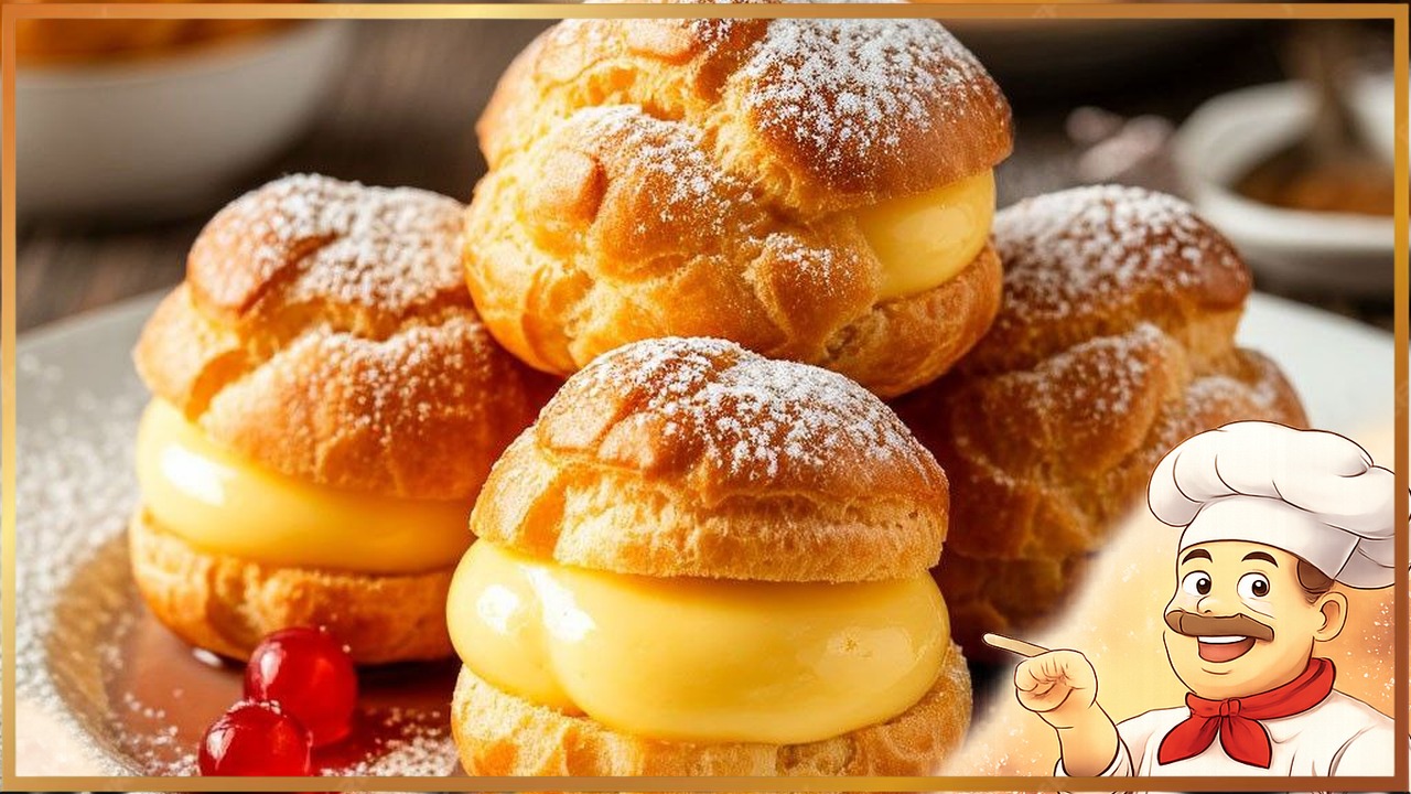 Карамельный заварной крем