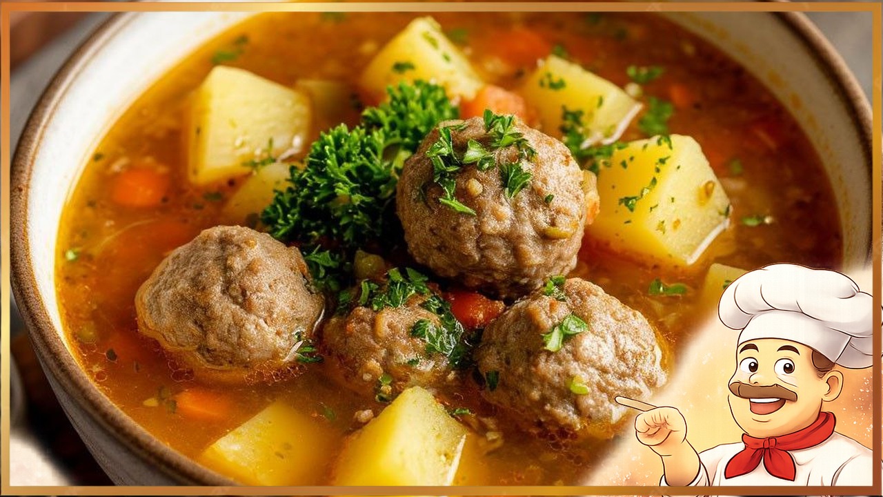 Гречневый суп с фрикадельками