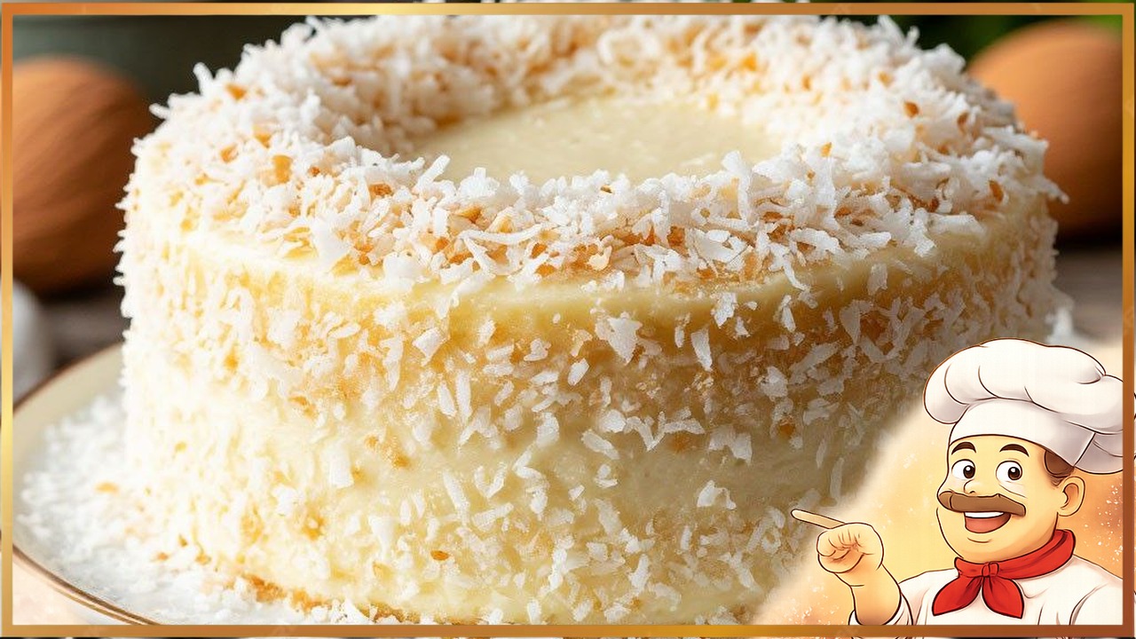 Нежный кокосовый пирог на кефире
