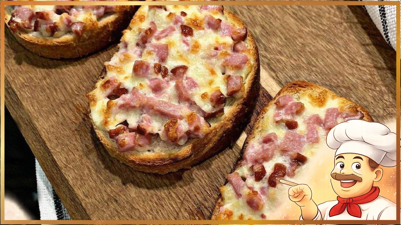 Горячие бутерброды с колбасой и сыром в духовке