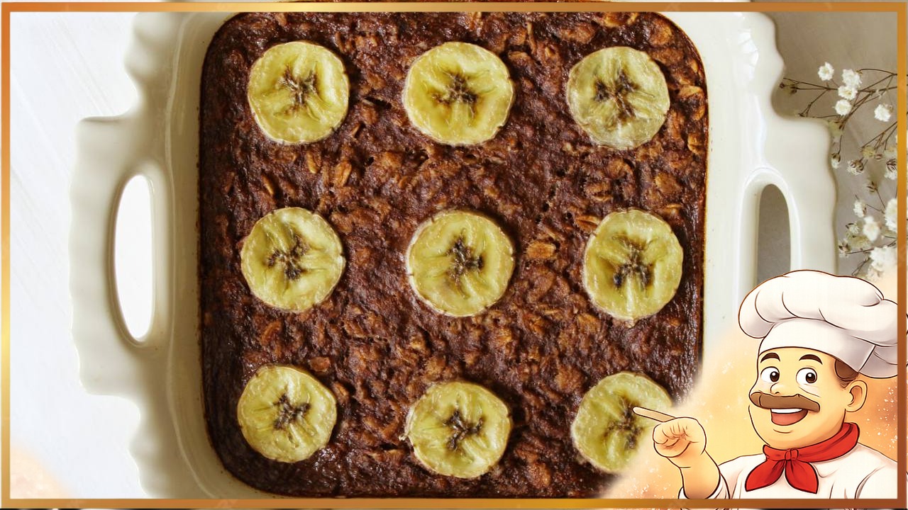 Шоколадная запечённая овсянка