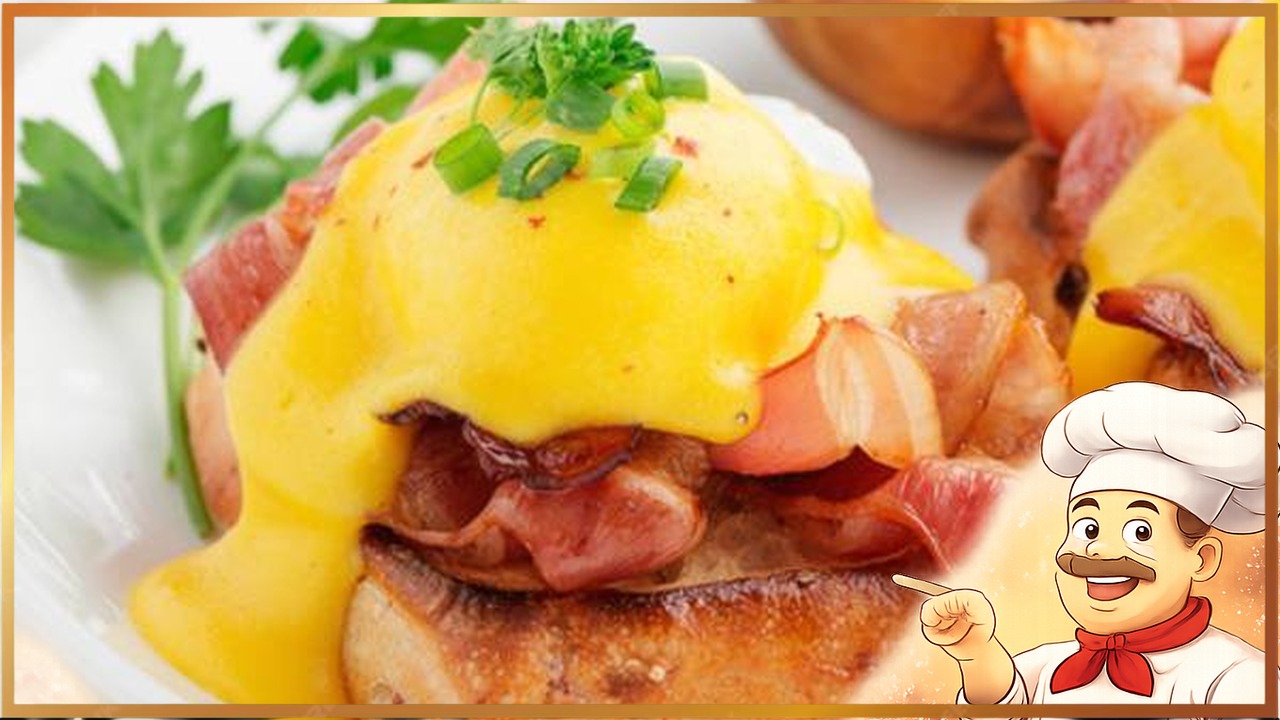 Яйца Бенедикт с беконом и голландским соусом