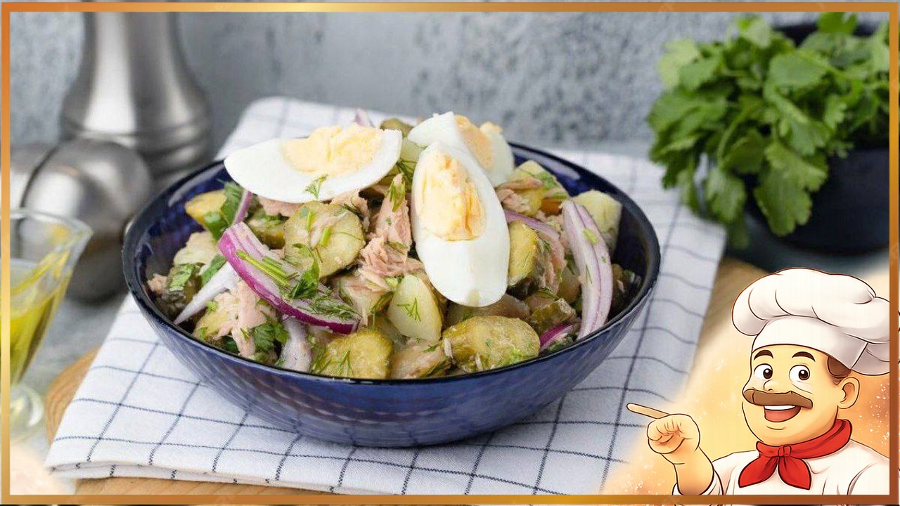 Картофельный салат с тунцом