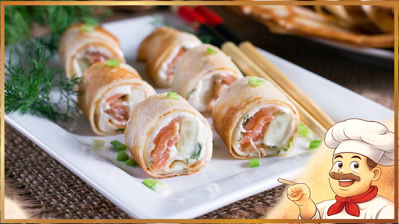 Суши из блинов