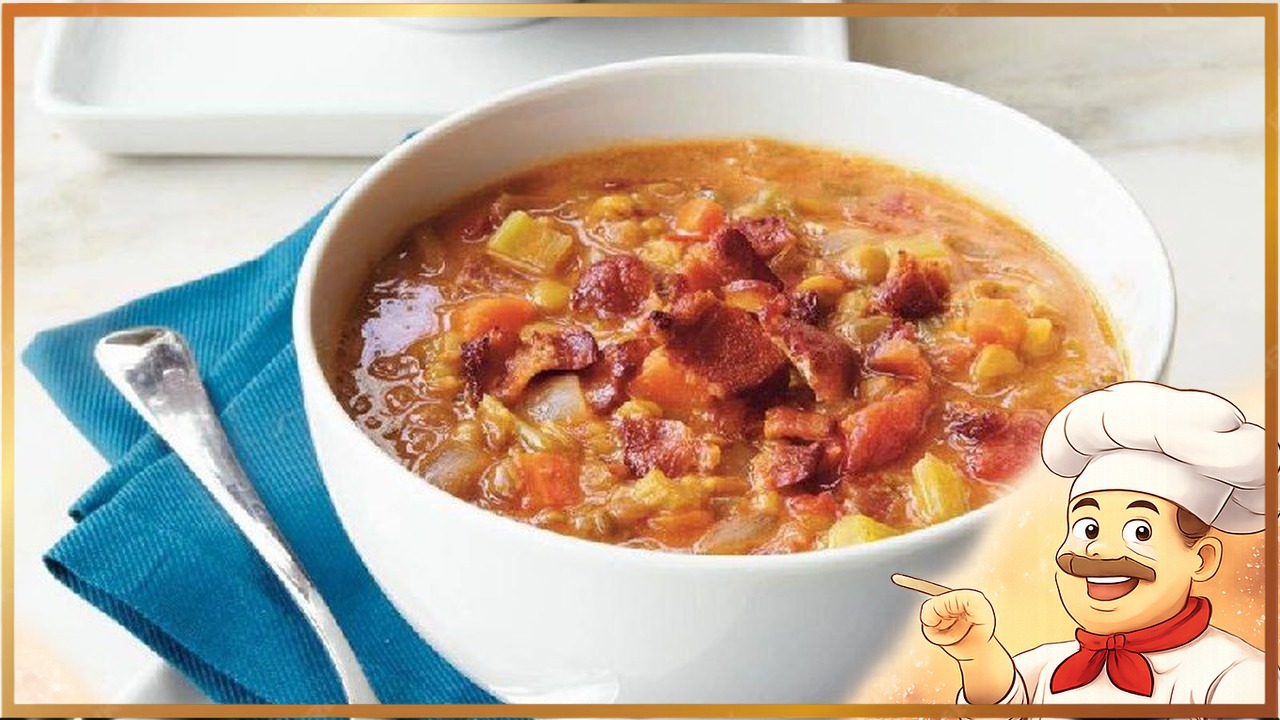 Чечевичная похлебка с беконом