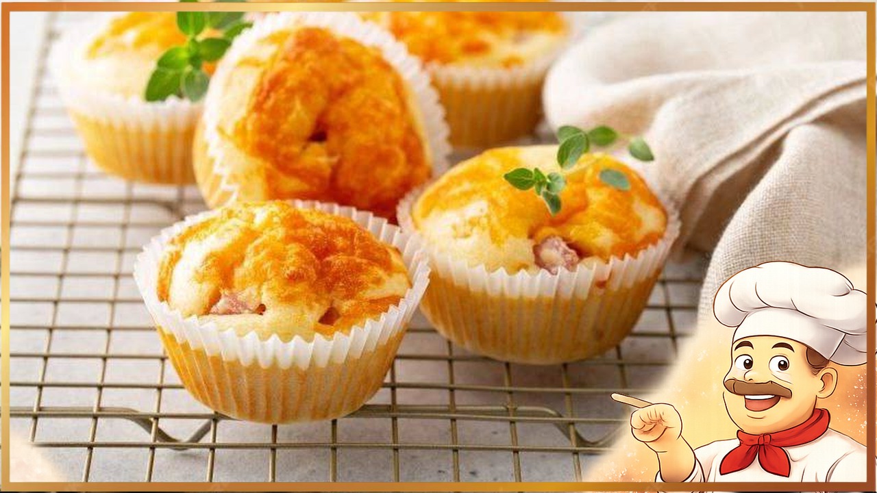 Маффины с ветчиной и сыром